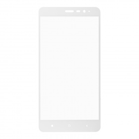 Закаленное стекло Xiaomi Redmi Note 3 Pro 2D белое