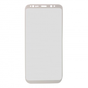 Закаленное стекло Samsung G950F/S8 закругленное белое