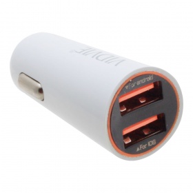 АЗУ с 2 USB 2,4А + кабель Lightning 8-pin Vidvie CC505 белый
