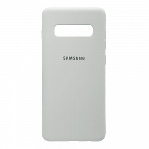 Накладка Samsung G975F/S10 Plus резиновая матовая Soft touch с логотипом пастельная