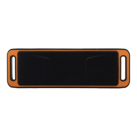 Стереоколонка Bluetooth 208 USB, Micro SD, FM, оранжевая