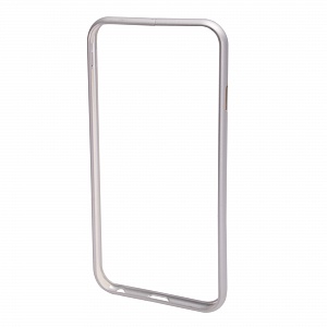 Бампер на iPhone 6/6S металлический серебро