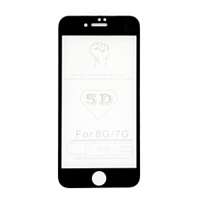 Закаленное стекло iPhone 7/8 5D черное