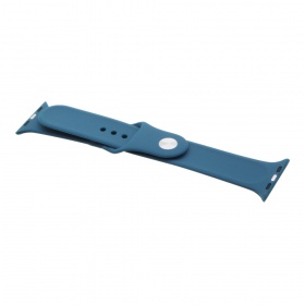 Браслет для Apple Watch 42/44 мм силиконовый темно-синий