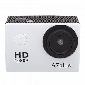 Экшн-камера Sports HD A7Plus Full HD, 30FPS, 1,5'', 170º, 4X zoom, белая