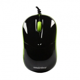 Мышь SmartBuy ONE 343 оптическая, 1200 dpi черно-зеленая