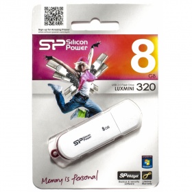 К.П. USB 8 Гб Silicon Power Luxmini 320 белая
