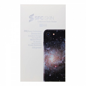Наклейка iPhone 6/6S на корпус SFC SKIN Космос белый