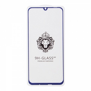Закаленное стекло Huawei Honor 10 Lite 2D синее 9H Premium Glass