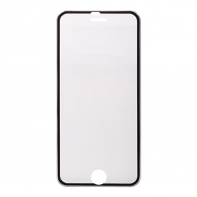 Закаленное стекло iPhone 6/6S с алюминиевой рамкой графит
