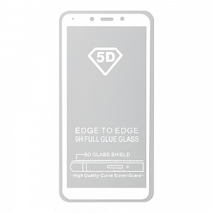 Закаленное стекло Xiaomi Redmi 6/6A 2D белое 9H Premium Glass