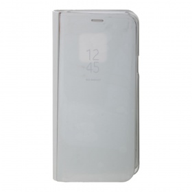 Книжка Samsung G960F/S9 серебро горизонтальная зеркальная