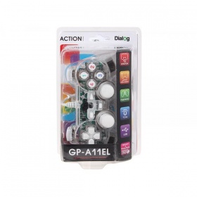 Геймпад Dialog GP-A11EL,белый,12 кнопок,USB,вибро