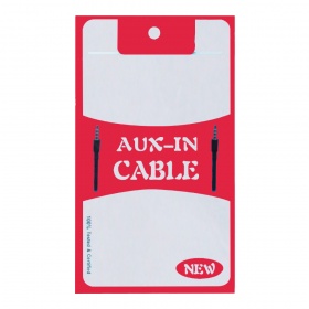 Пакет Zip-lock AUX in cable 8x14 см красный