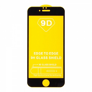 Закаленное стекло iPhone 6/6S 2D черное 9H Premium Glass