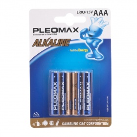 Элемент питания LR3 Samsung Pleomax (4 на блистере)