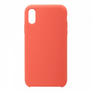 Накладка iPhone XR Silicone Case прорезиненная оранжевая