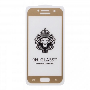 Закаленное стекло Samsung A3 2017/A320F 2D золото 9H Premium Glass