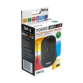 Мышь Dialog MROP-05U беспр, оптич, 3 кнопок, 1600 dpi черная
