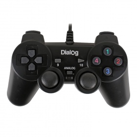 Геймпад Dialog GP-A11,черный,12 кнопок,USB,вибро