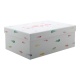 Коробка подарочная W6696 Фламинго белый 27*19*11