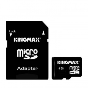 К.П. 4 Гб MicroSDHC KingMax+SD адаптер