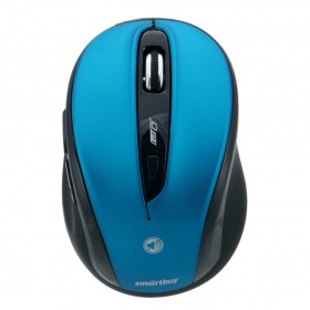 Мышь SmartBuy 612AG беспр, оптич, беззвучная, 1000-1600dpi синяя