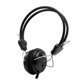 Наушники OXION OHS005 микроф, черные, 3.5 м