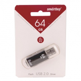 К.П. USB 64 Гб SmartBuy V-Cut черная