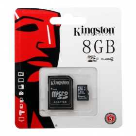 К.П. 8 Гб MicroSDHC Kingston class 4+SD адаптер