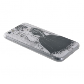 Накладка iPhone 6/6S силиконовая лаковая антигравитационная Коко Шанель