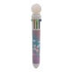 Ручка многоцветная Шар матовый белый (10 в 1) No: 920-10