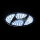 Эмблема HYUNDAI Elantra с белой подсветк (9,7*4,8)