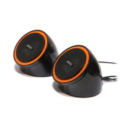 Акус. система Dialog 2.0 AC-35UP Colibri, 6W RMS, черно-оранжевая, USB