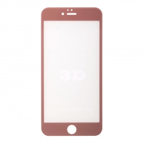 Закаленное стекло iPhone 6 Plus/6S Plus 3D розовое