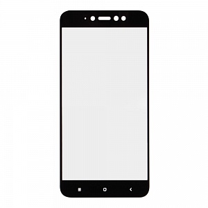 Закаленное стекло Xiaomi Redmi Note 5A 2D черное в тех. пакете