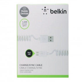 Кабель micro USB Belkin витой белый 1800 мм