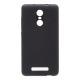 Накладка Xiaomi Redmi Note 3 резиновая карбон гладкая черная