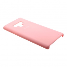 Накладка Samsung N960F/Note 9 Silicone Case прорезиненная розовая
