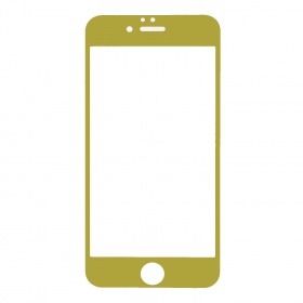 Закаленное стекло iPhone 6/6S 2D золото