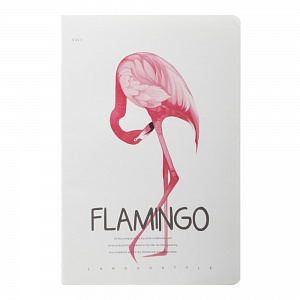 Тетрадь LG-21266 Flamingo белая