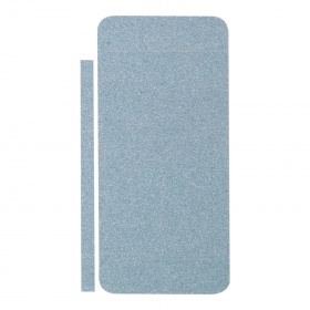 Наклейка iPhone 5/5G/5S на корпус блестки голубая