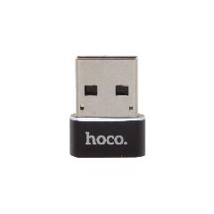 Кабель-переходник OTG (TypeC вход - USB выход) Hoco UA6 черный